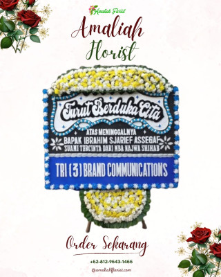 Papan Bunga Duka di Simpang Kiri